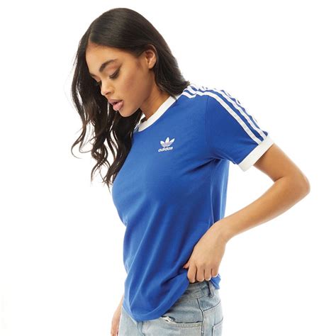 blaues adidas t shirt damen|adidas in Blau für Damen .